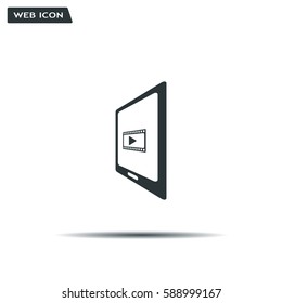 Video on mobile devices. EPS10 vector illustration