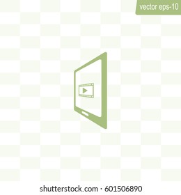 Video on mobile devices. EPS10 vector illustration