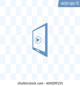 Video on mobile devices. EPS10 vector illustration