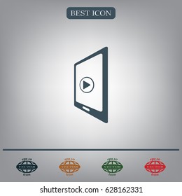 Video on mobile devices. EPS10 vector illustration