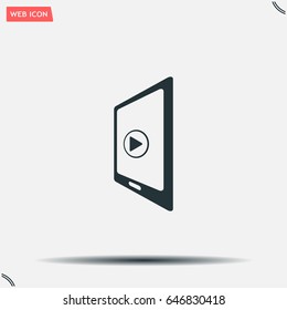 Video on mobile devices. EPS10 vector illustration