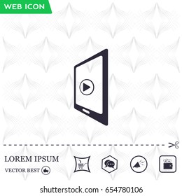 Video on mobile devices. EPS10 vector illustration