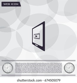Video on mobile devices. EPS10 vector illustration