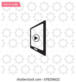 Video on mobile devices. EPS10 vector illustration