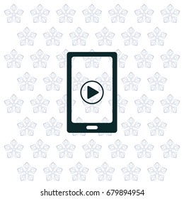 Video on mobile devices. EPS10 vector illustration