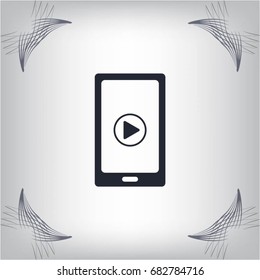 Video on mobile devices. EPS10 vector illustration