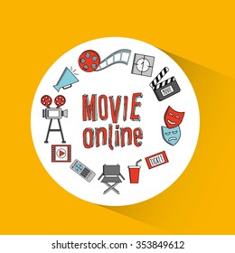 video online design, vector illustration eps10 graphic 
