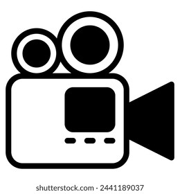 Video Online learning icon illustration