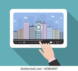 Video. Online stream. Vector illustration.