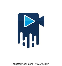 Video Paint Logo Icon Design