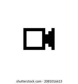video pixel perfect icon design. Flat style design isolated on white background. Vector illustration