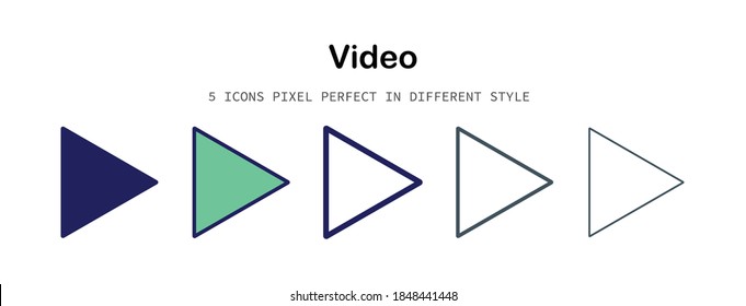 Icono de píxel de vídeo perfecto para el trabajo de diseño como sitio web, aplicación, infografía, libro, revista, presentación, afiche, impresión de pantalla.