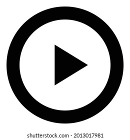 Video, play black vector icon.