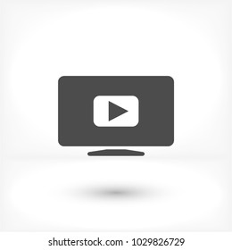 Video play button icon