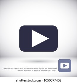 Video play button icon