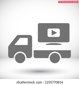 Video play button icon