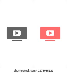 Video play button icon