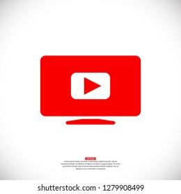 Video play button icon