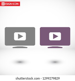Video play button icon