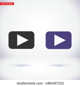 Video play button icon