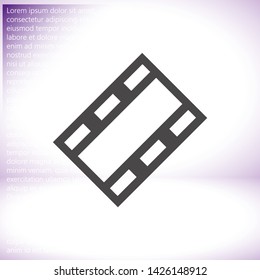 Video play button icon . Lorem Ipsum Illustration design