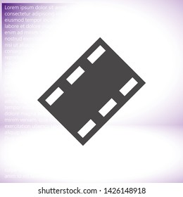 Video play button icon . Lorem Ipsum Illustration design
