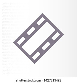 Video play button icon . Lorem Ipsum Illustration design