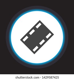 Video play button icon . Lorem Ipsum Illustration design
