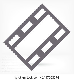 Video play button icon . Lorem Ipsum Illustration design