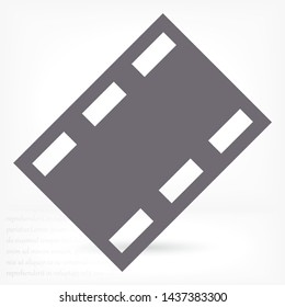 Video play button icon . Lorem Ipsum Illustration design