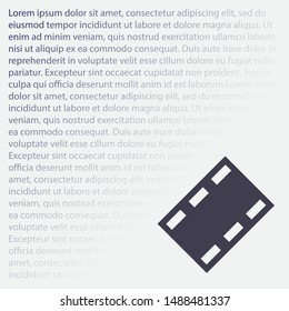 Video play button icon . Lorem Ipsum Illustration design