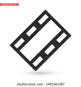 Video play button icon . Lorem Ipsum Illustration design