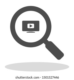 Video play button icon . Lorem Ipsum Illustration design