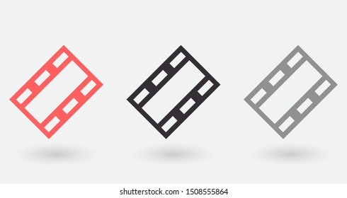 Video play button icon . Lorem Ipsum Illustration design