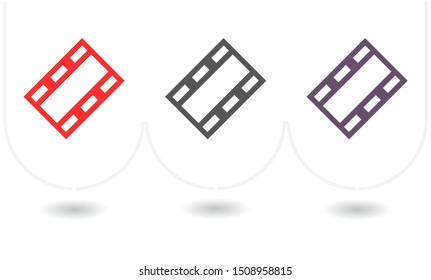 Video play button icon . Lorem Ipsum Illustration design