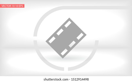 Video play button icon . Lorem Ipsum Illustration design