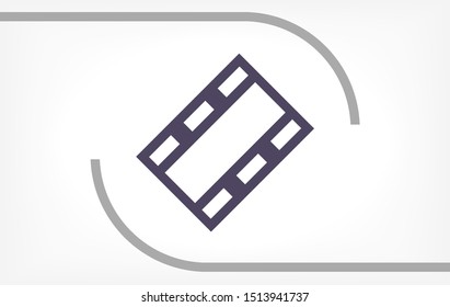 Video play button icon . Lorem Ipsum Illustration design