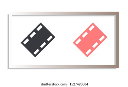 Video play button icon . Lorem Ipsum Illustration design
