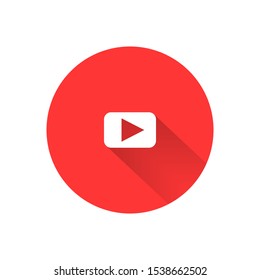 Video play button icon . Lorem Ipsum Illustration design