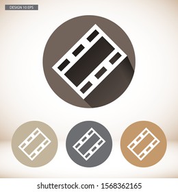 Video play button icon . Lorem Ipsum Illustration design