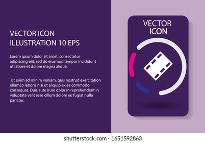 Video play button icon . Lorem Ipsum Illustration design
