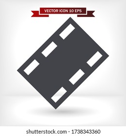 Video play button icon . Lorem Ipsum Illustration design