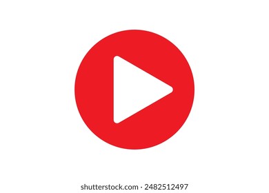 Video play button icon set. Start audio or video action media symbol for apps and websites