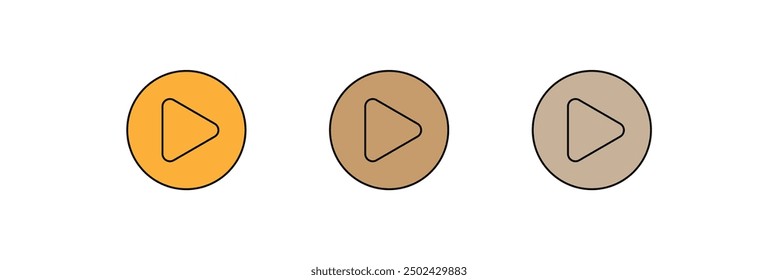 Video Juego de Botón Video conjunto de iconos. Juego de signos de Botón aislados. Adelante siguiente Vector de signo de Clip sobre fondo blanco eps 10.