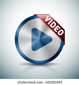 Video Play button illustration