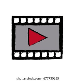 video play button movie digital concept