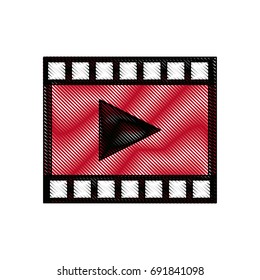 video play button movie digital concept