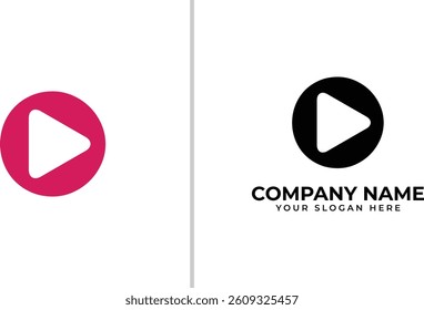 video play button with vector file