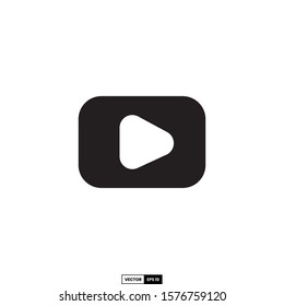 Video play icon, design inspiration vector template for interface and any purpose