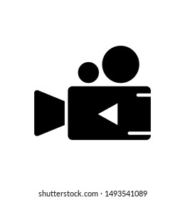 Video play icon design templates, movie icon vector